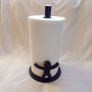 Black Paper Towel Stand, Paper Towel Holder for Counter, Kitchen Paper Towel
